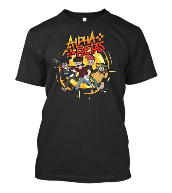 Alpha Betas Animated Characters Action Scene T-Shirt