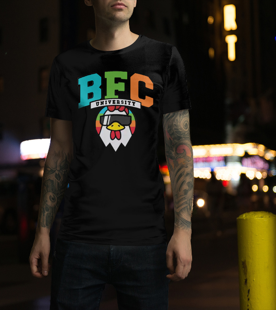 BFC University Chicken Headphones Kyr Sp33dy Merch T-Shirt
