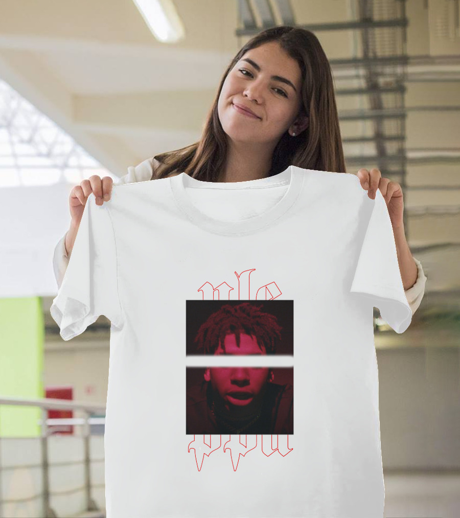 NLE Choppa Red Portrait Merch T-Shirt