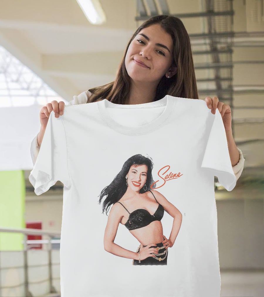 Selena Quintanilla Classic Black Bra T-Shirt
