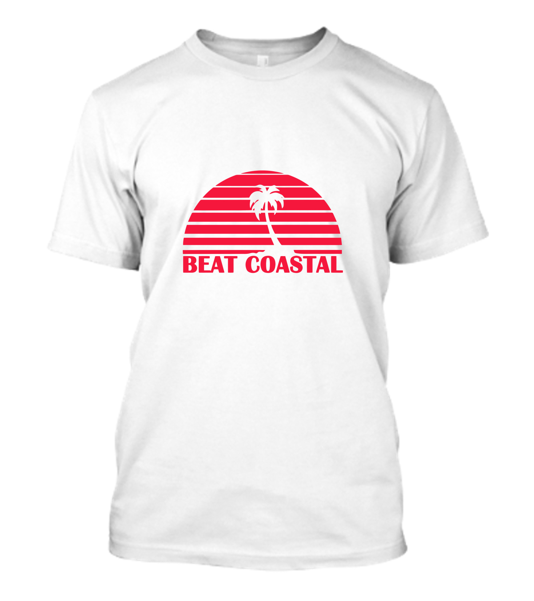 Beat Coastal Sunset Palm Tree T-Shirt