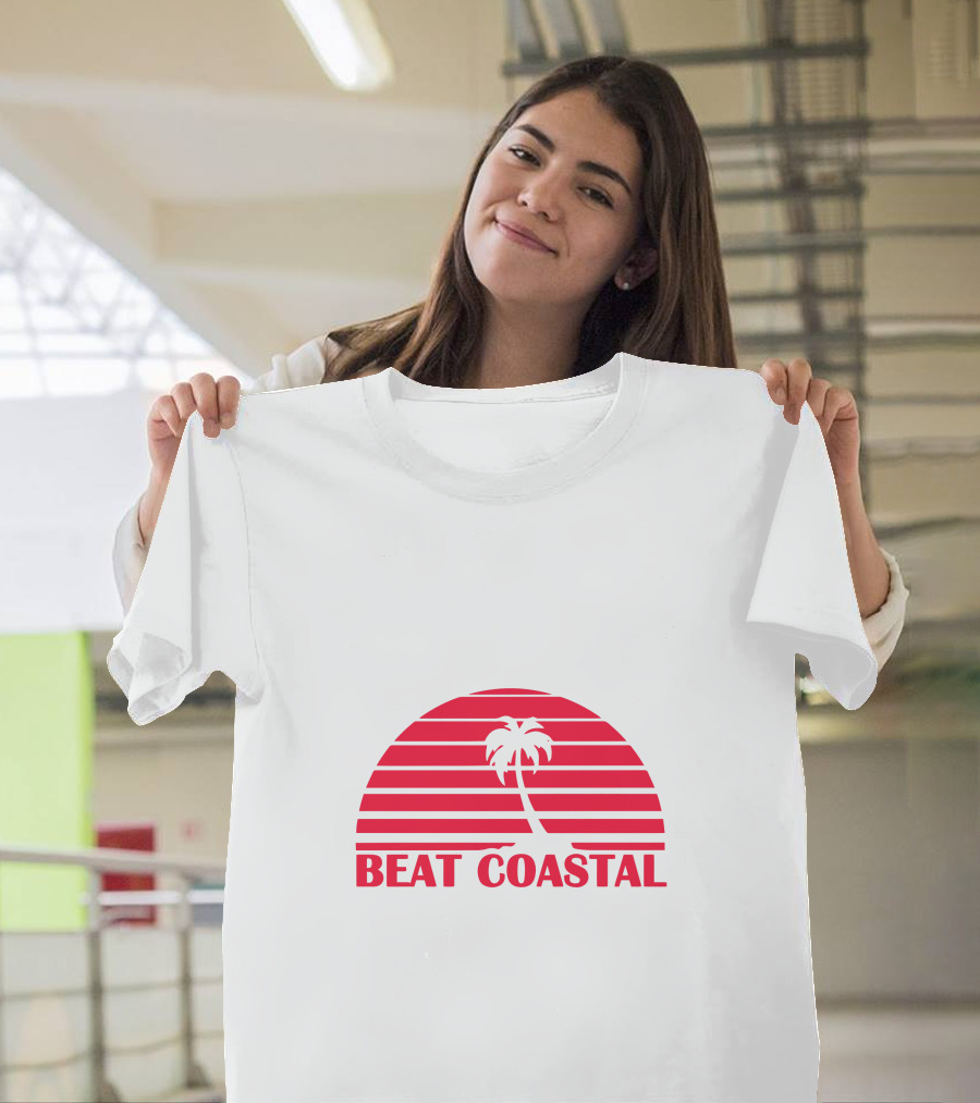 Beat Coastal Sunset Palm Tree T-Shirt