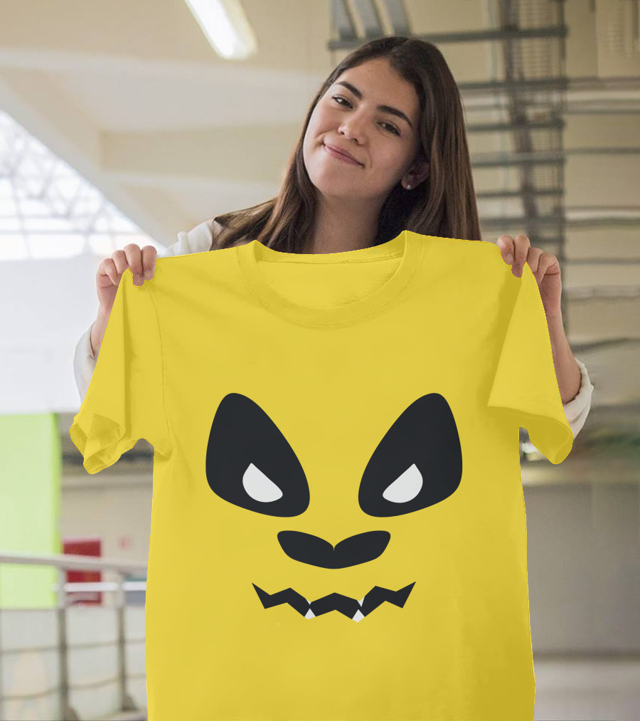 Sapnap Merch Halloween Panda Face Yellow T-Shirt