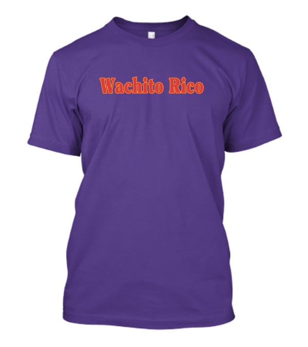 Wachito Rico Purple Text T-Shirt