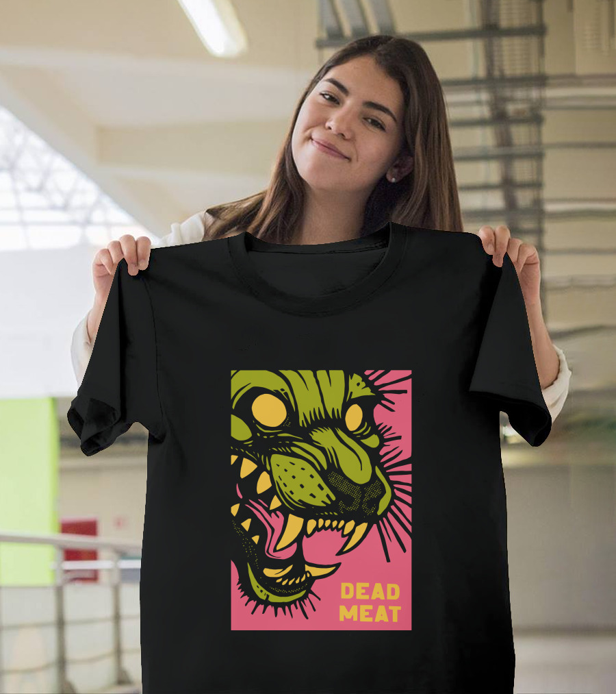 Stablercake Dead Meat Neon Tiger Face T-Shirt
