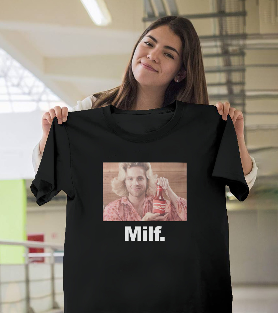 Luke Hemmings 5SOS 5Sauce Milf Bottle Image T-Shirt