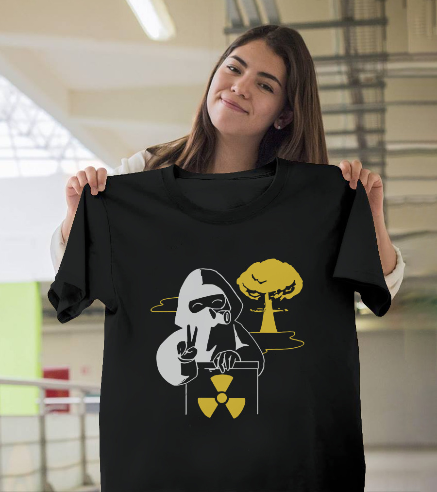 Leafy Merch Peace Sign Radiant Hazard T-Shirt