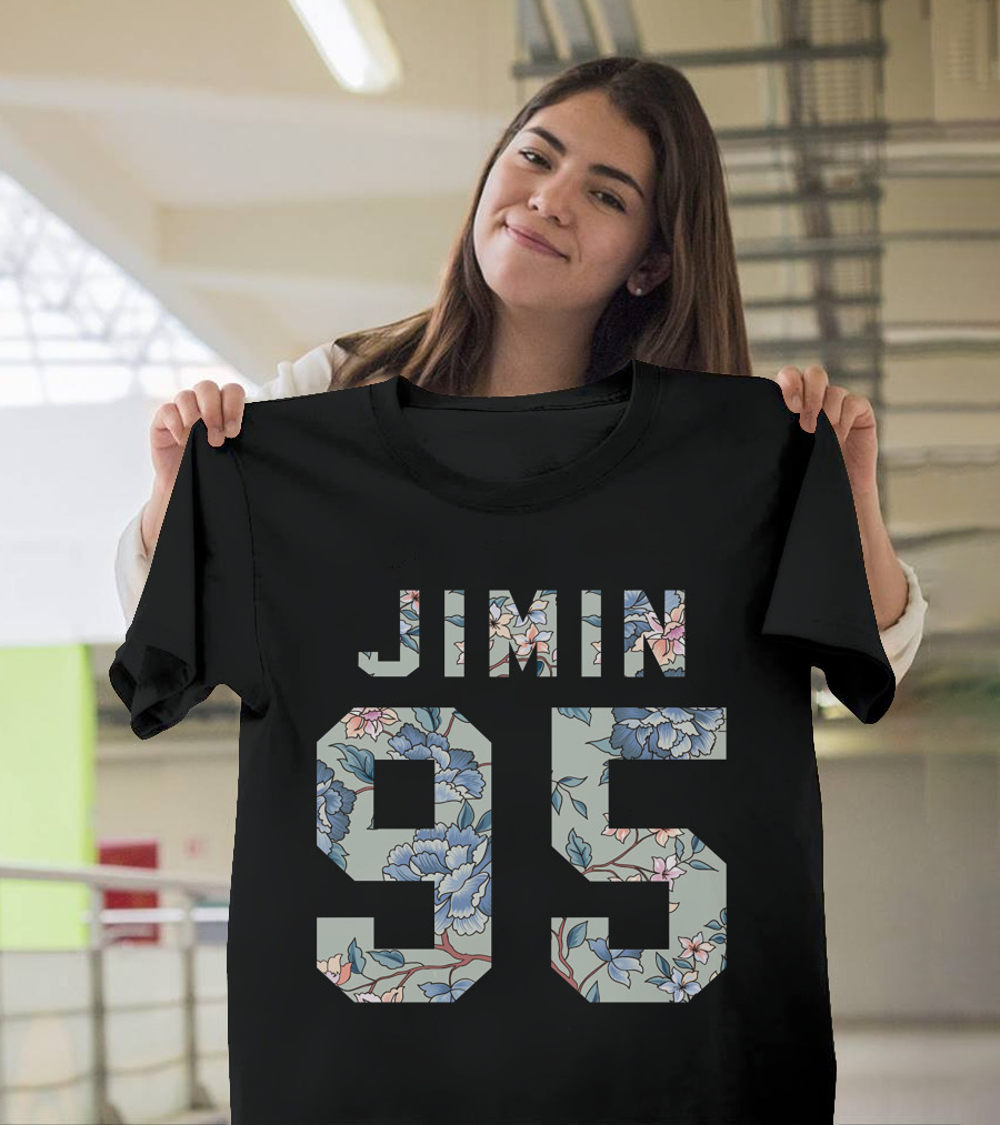 Jimin 95 Floral Pattern Kpop T-Shirt