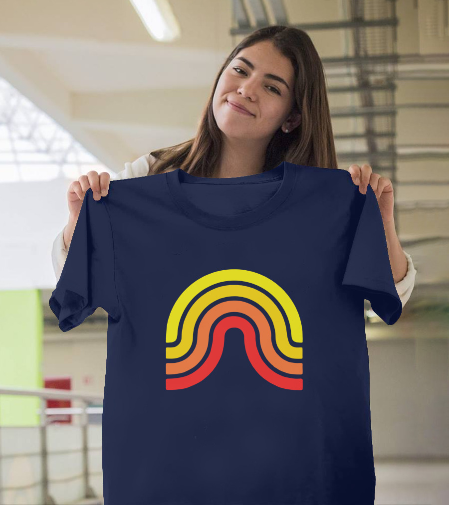 The Geoff Stuff Olden Days Rainbow Logo Geof flramsey T-Shirt
