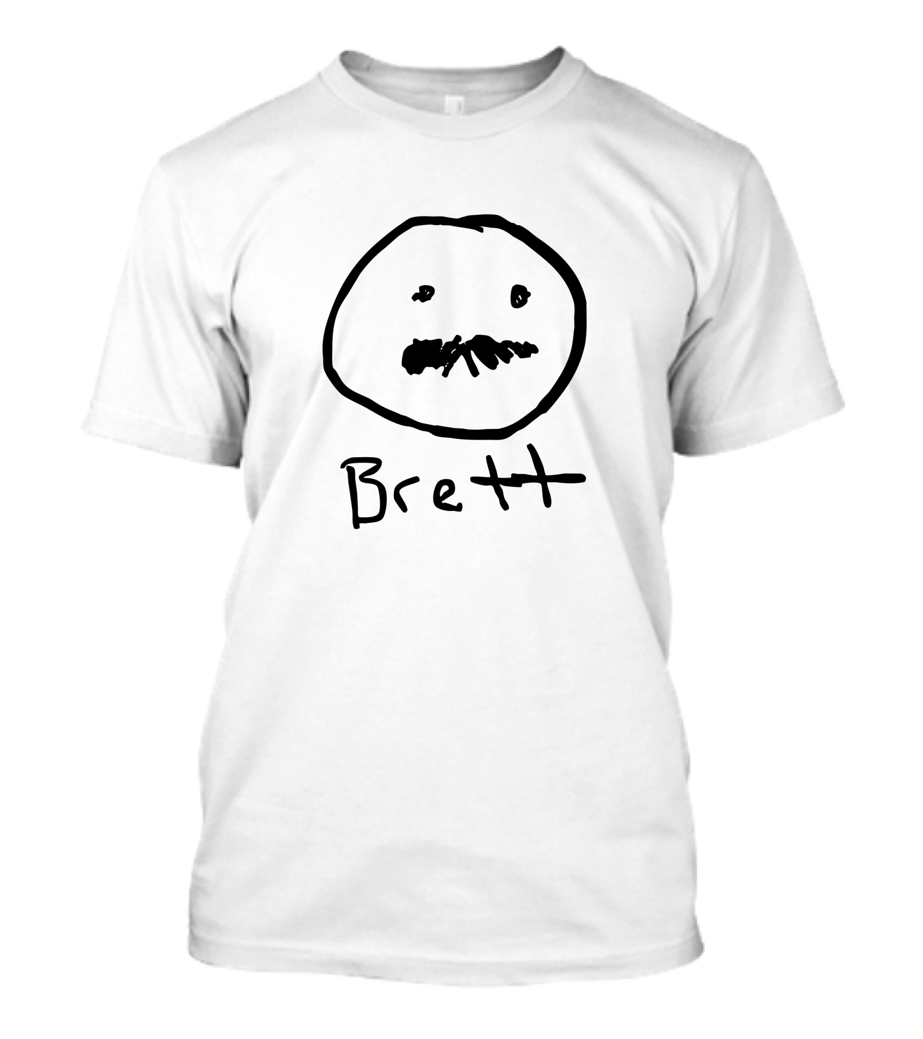 Brett Moffitt Merch Brett Graphic Face Drawing Brett T-Shirt