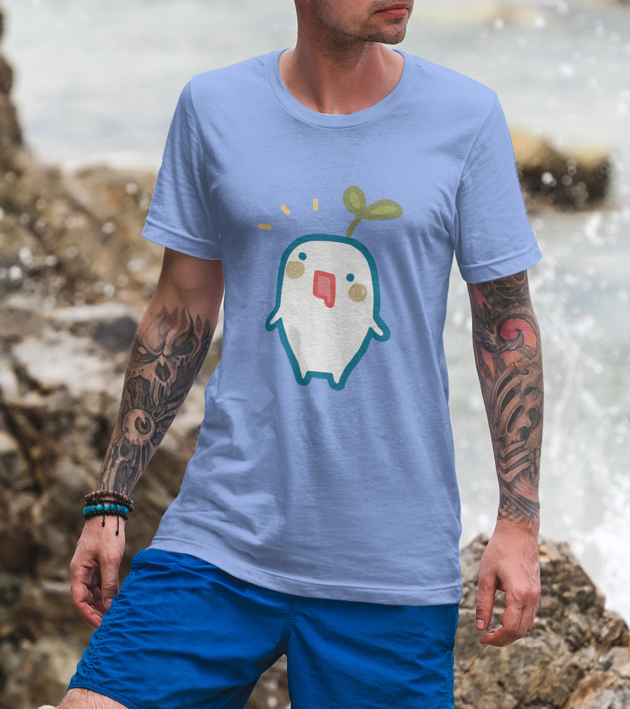 Senpai Market Sprout Superaenbow Kawaii Plant Character T-Shirt