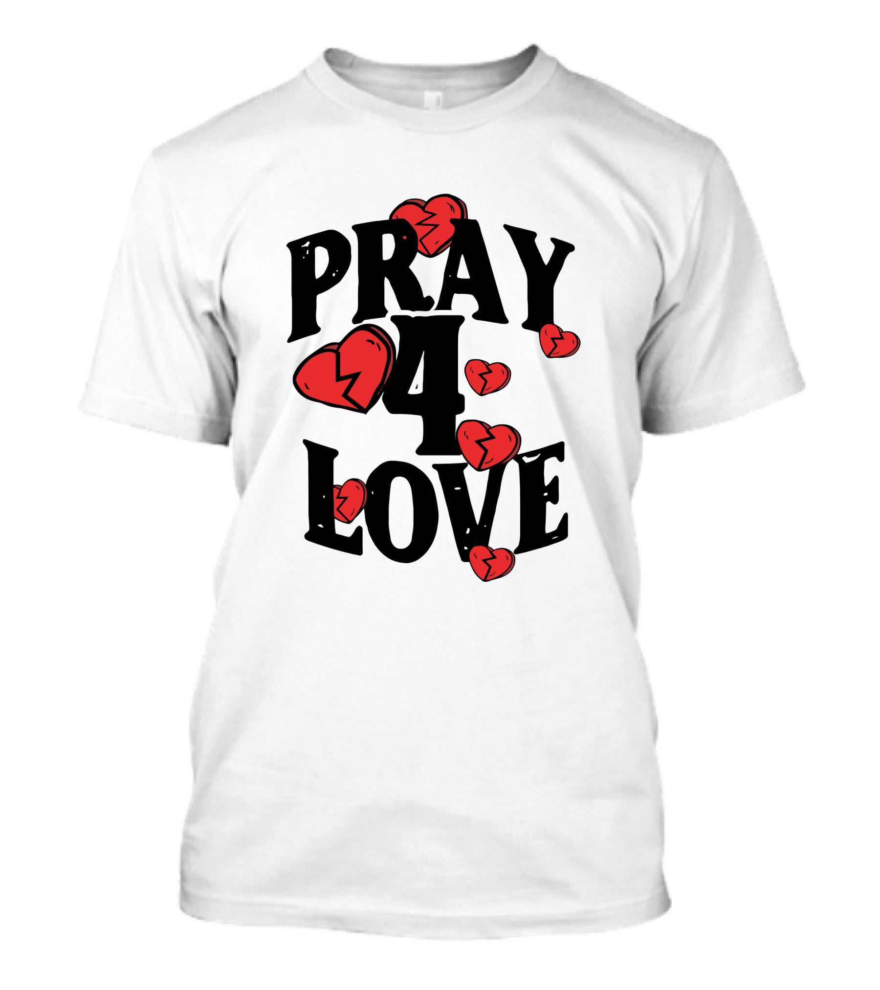 Pray 4 Love Broken Hearts Design The Bottom Boy Survivor Merch P4l White T-Shirt