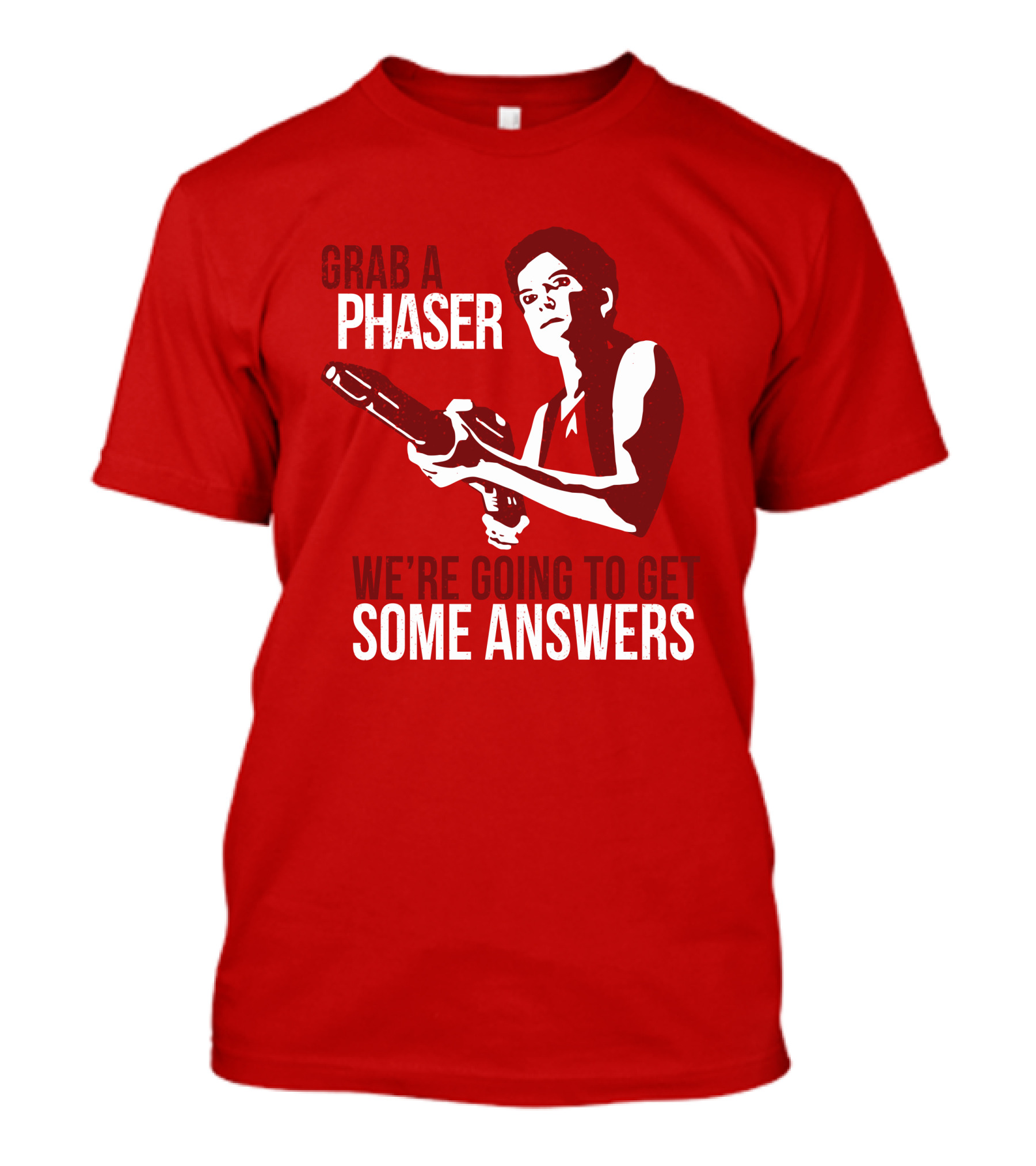 Indiegogo Merch Janeway Terry Farrell Grab A Phaser We're Going To Get Some Answers T-Shirt