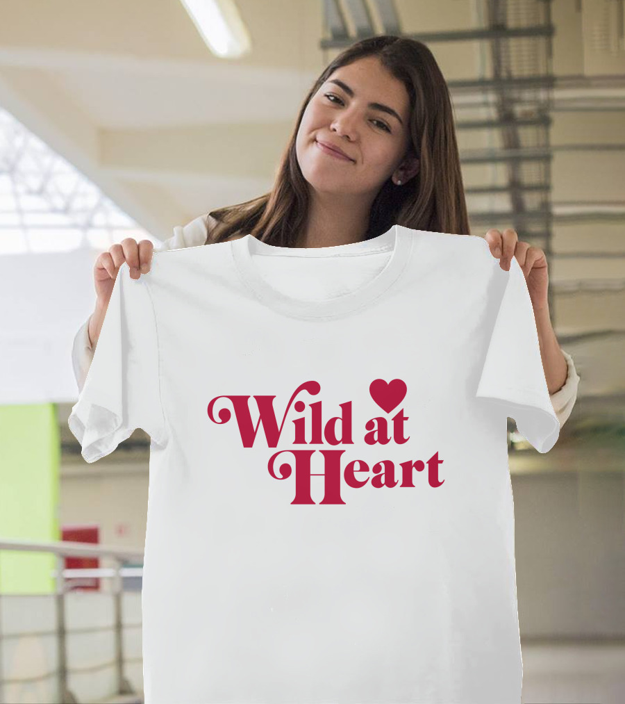 Ldrvillage Merch Wild At Heart Amelia Bold Red Text With Heart T-Shirt