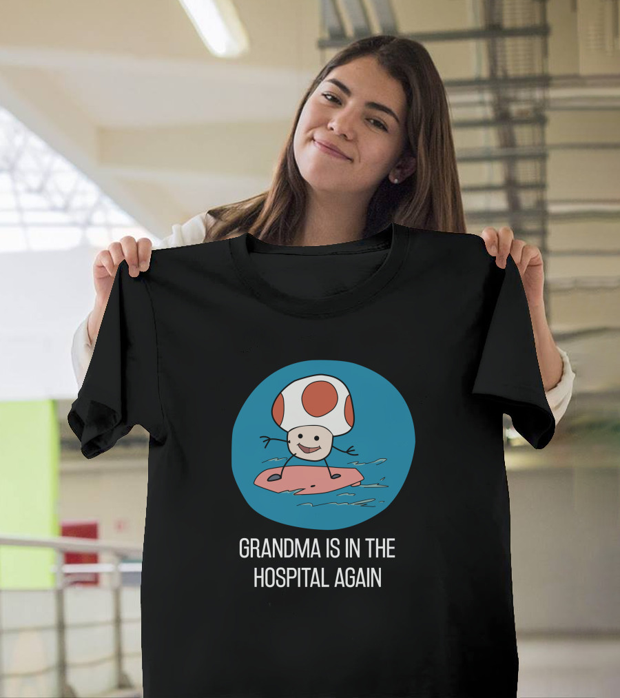 Simpleflips Grandma Hospital Again Surfing Toad Character T-Shirt