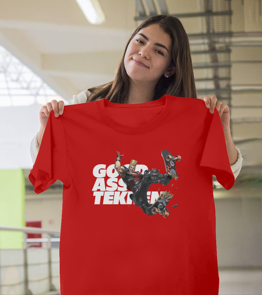 Thea Trinidad Good Ass Tekken Paul Phoenix Skateboarding T-Shirt
