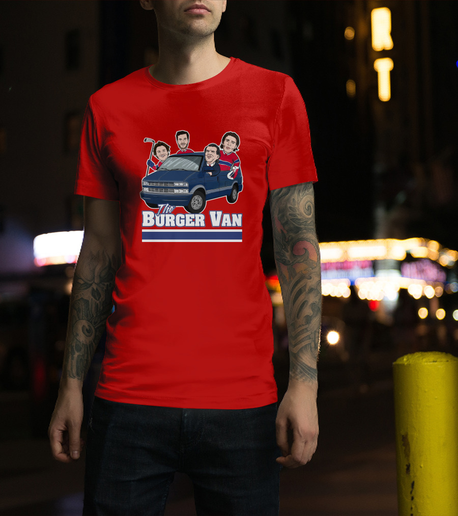 Burger Van Hockey Crew T-Shirt