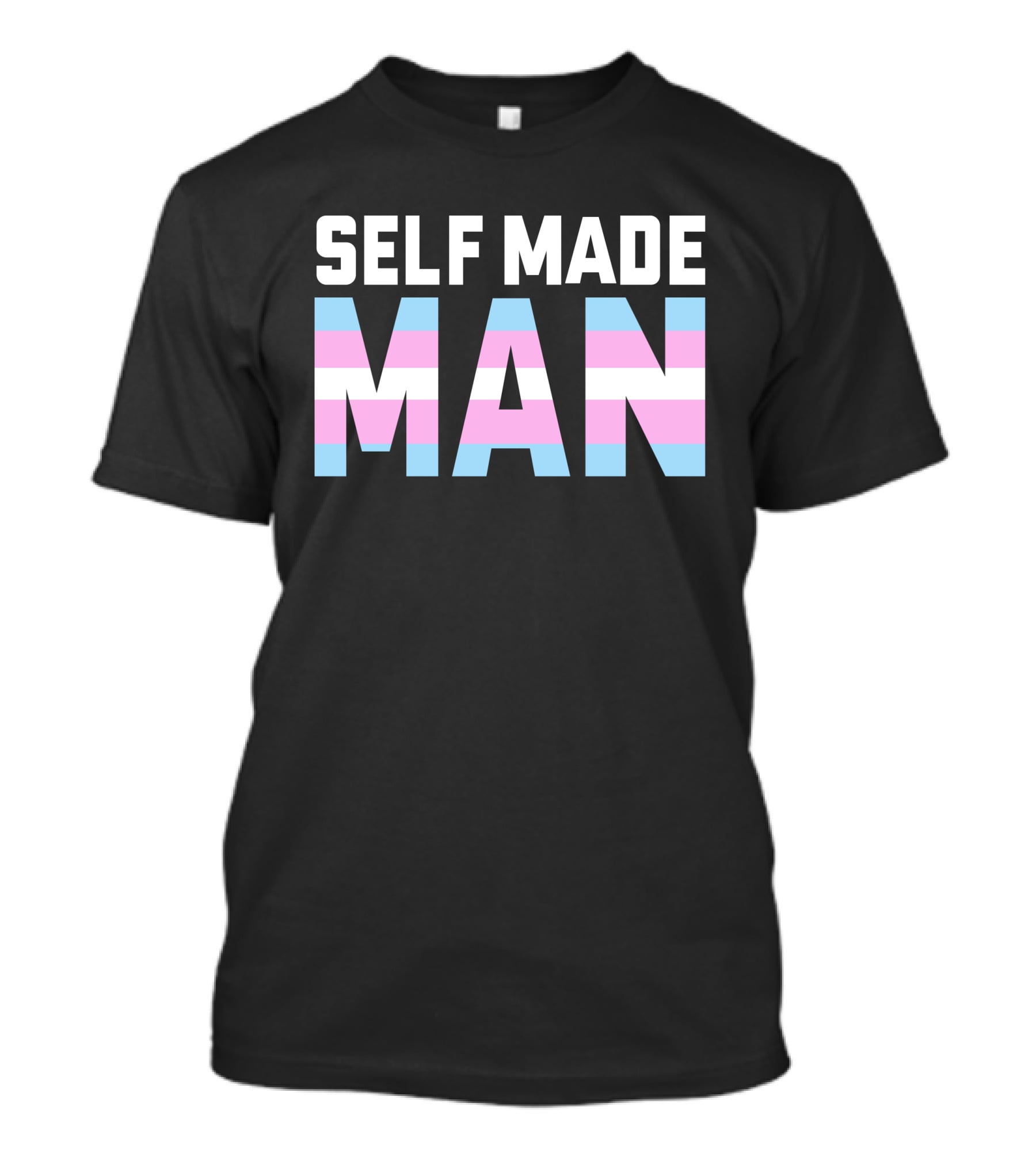 Self Made Man Adi Transgender Flag Colors T-Shirt