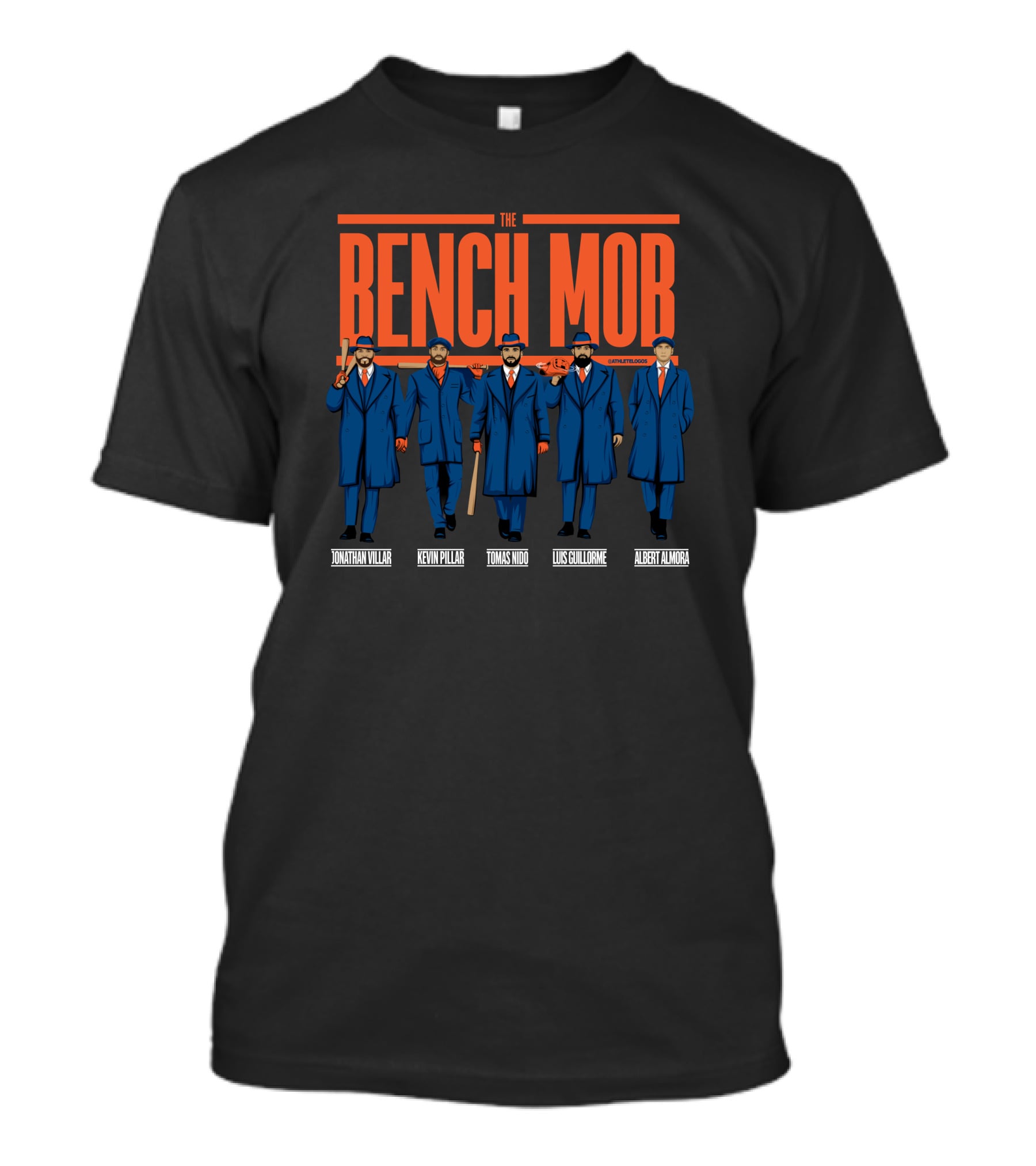 The Bench Mob Kevin Pillar Jonathan Villar Tomas Nido Luis Guillorme Albert Almora T-Shirt