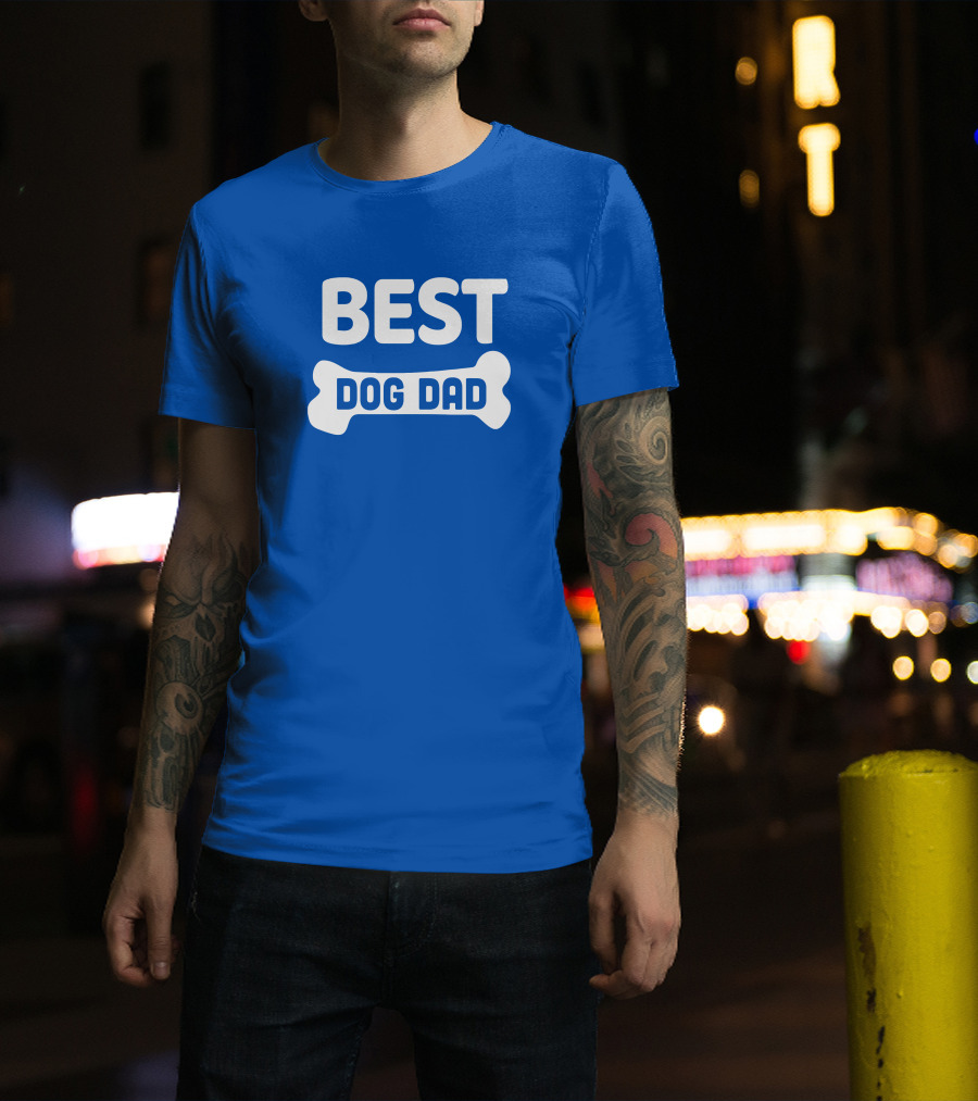 BEST DOG DAD Bone T-Shirt