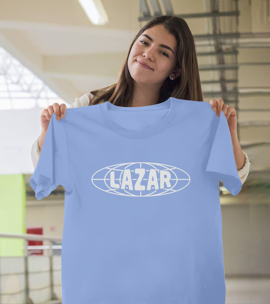 Lazarbeam Merch Globe Lazar Indigo T-Shirt