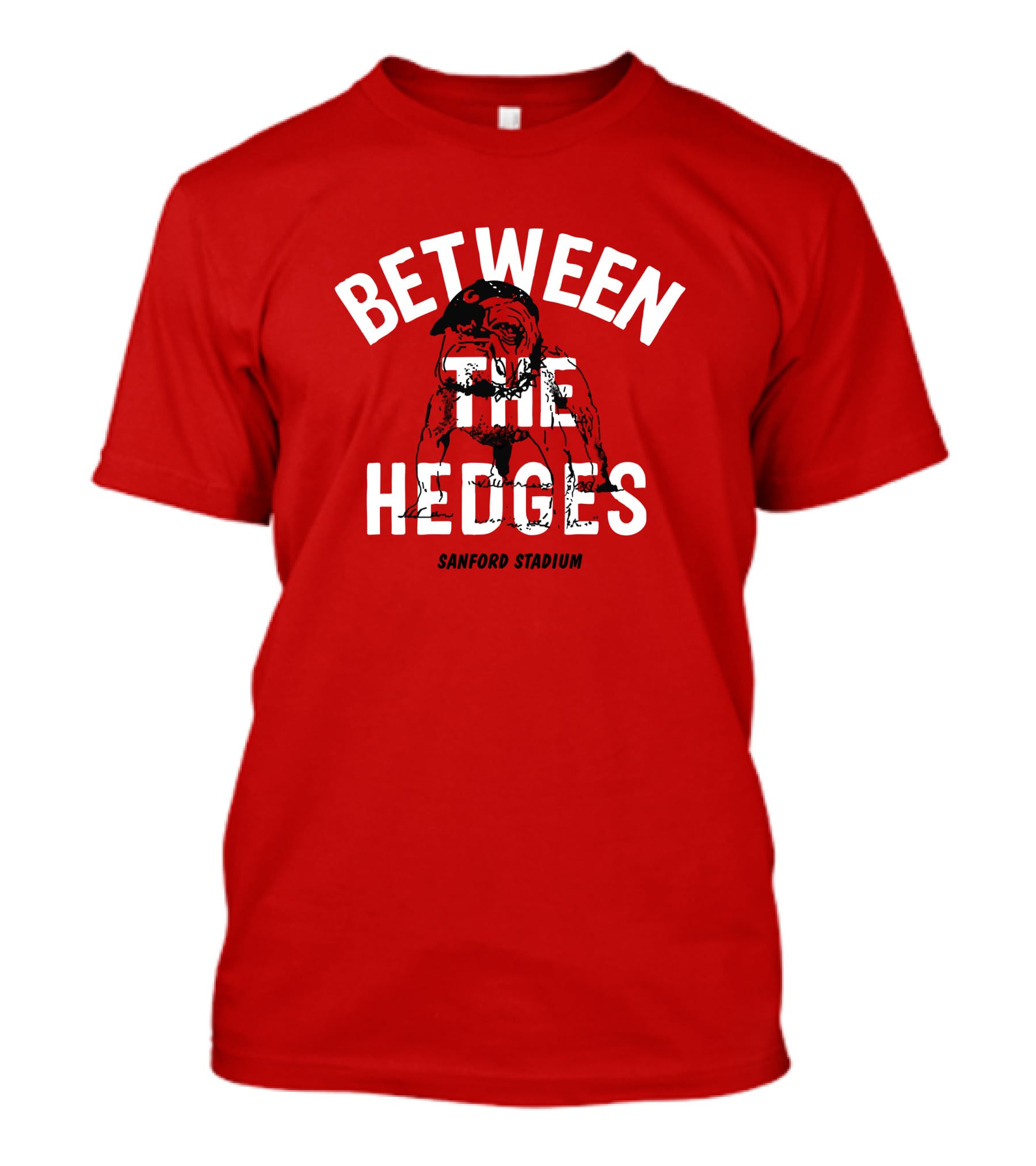 Between The Hedges Sanford Stadium Bulldog T-Shirt