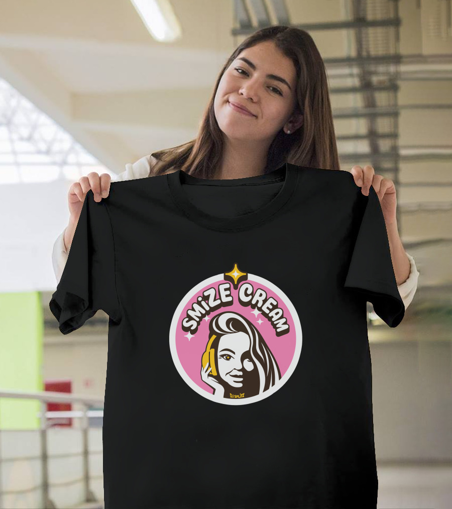 Smize Cream DJ Smize Pink Star T-Shirt