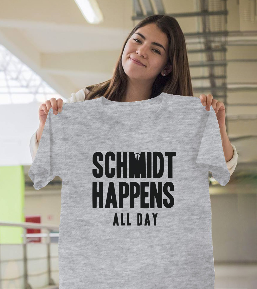 Schmidt Happens All Day Suit Tie T-Shirt