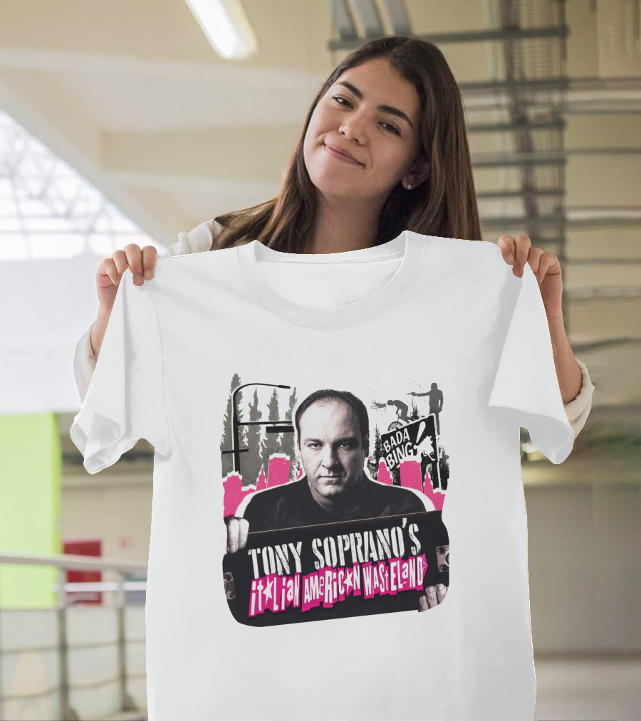 Tony Soprano's Italian American Wasteland Bada Bing Skateboarding Scene T-Shirt
