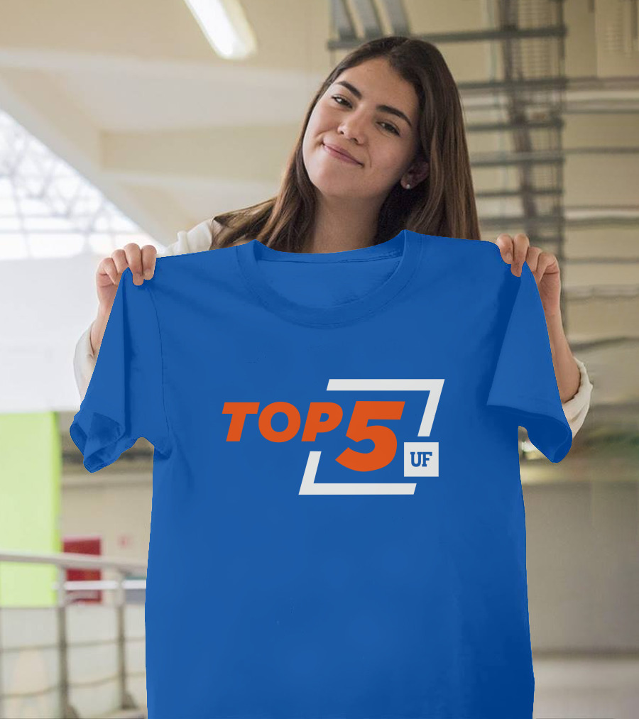 Top 5 UF University Florida Gators Elite Ranking Achievement T-Shirt