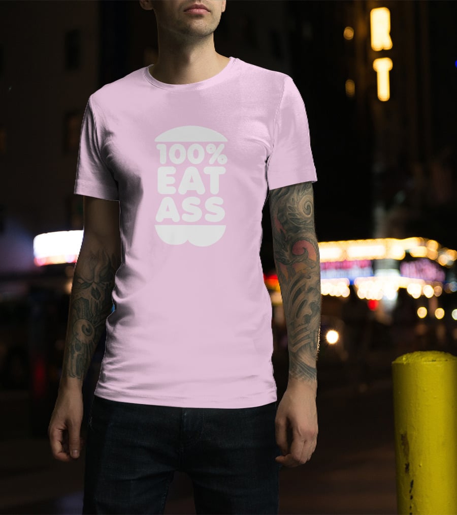 Rooster Teeth Store Face Jam 100% Eat Ass T-Shirt