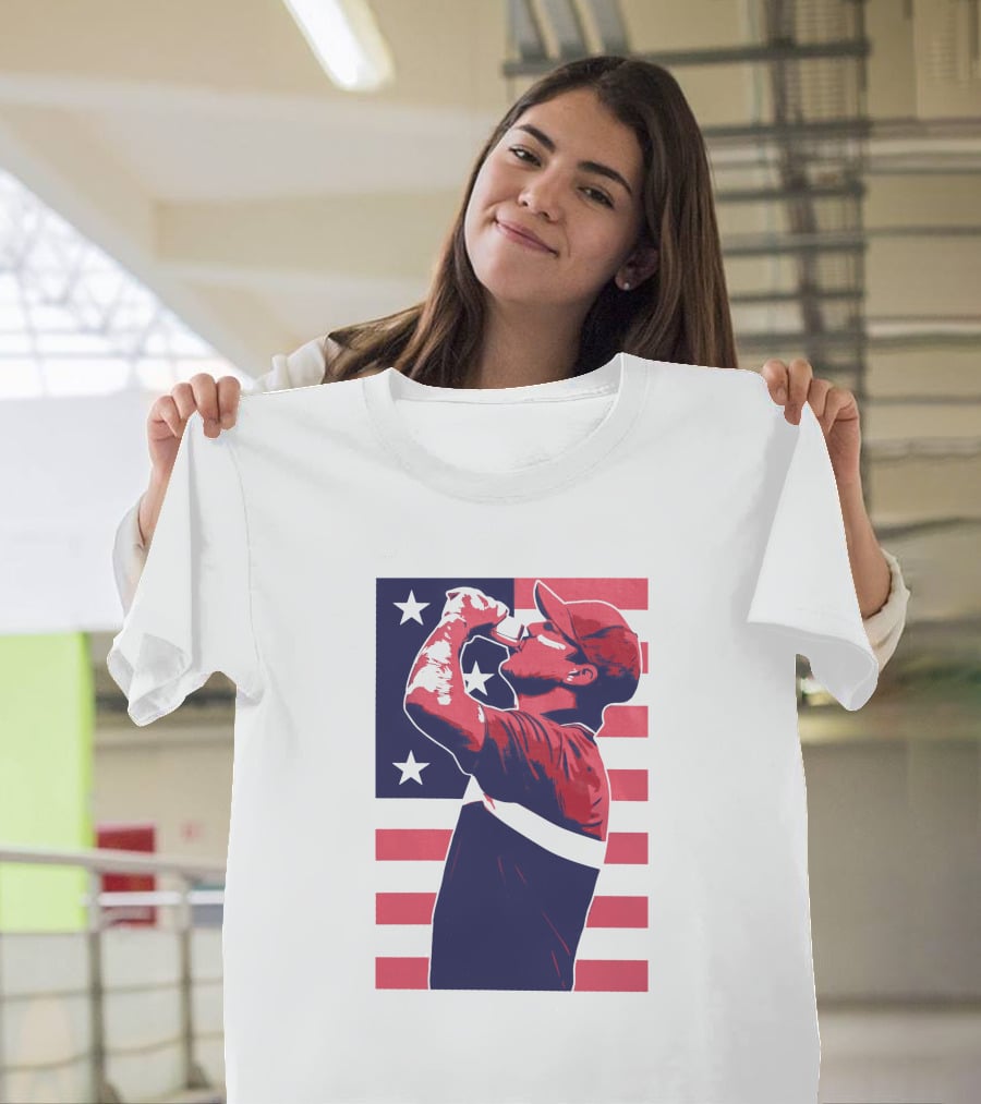 Brooks Koepka The Chug American Flag T-Shirt