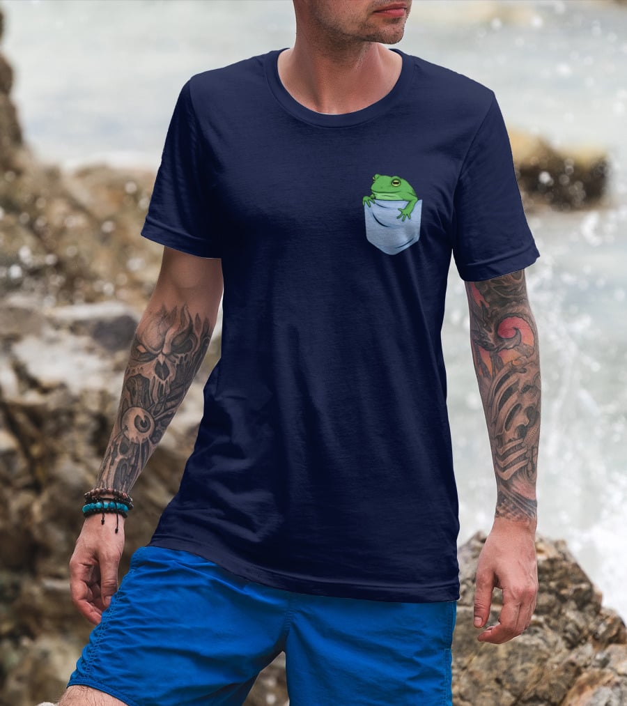 Jenna Lynn Meowri Frog In Pocket T-Shirt