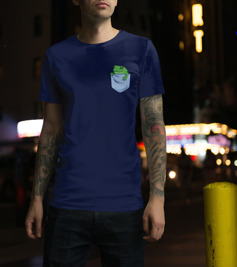 Jenna Lynn Meowri Frog In Pocket T-Shirt