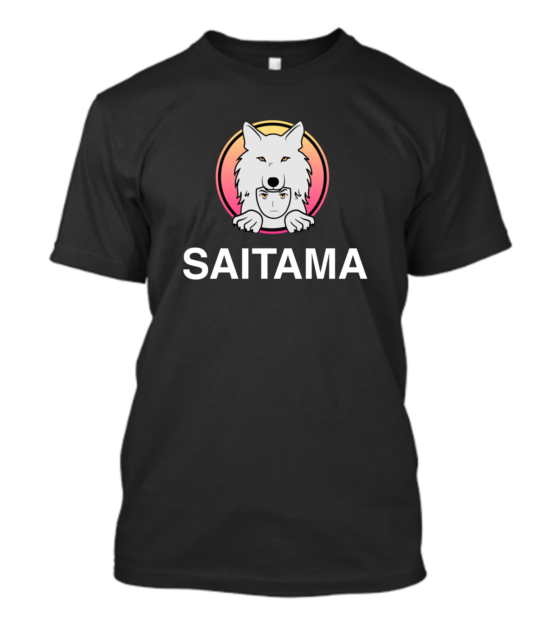 Mkay Saitama Saitama Inu Coin Anime Wolf T-Shirt