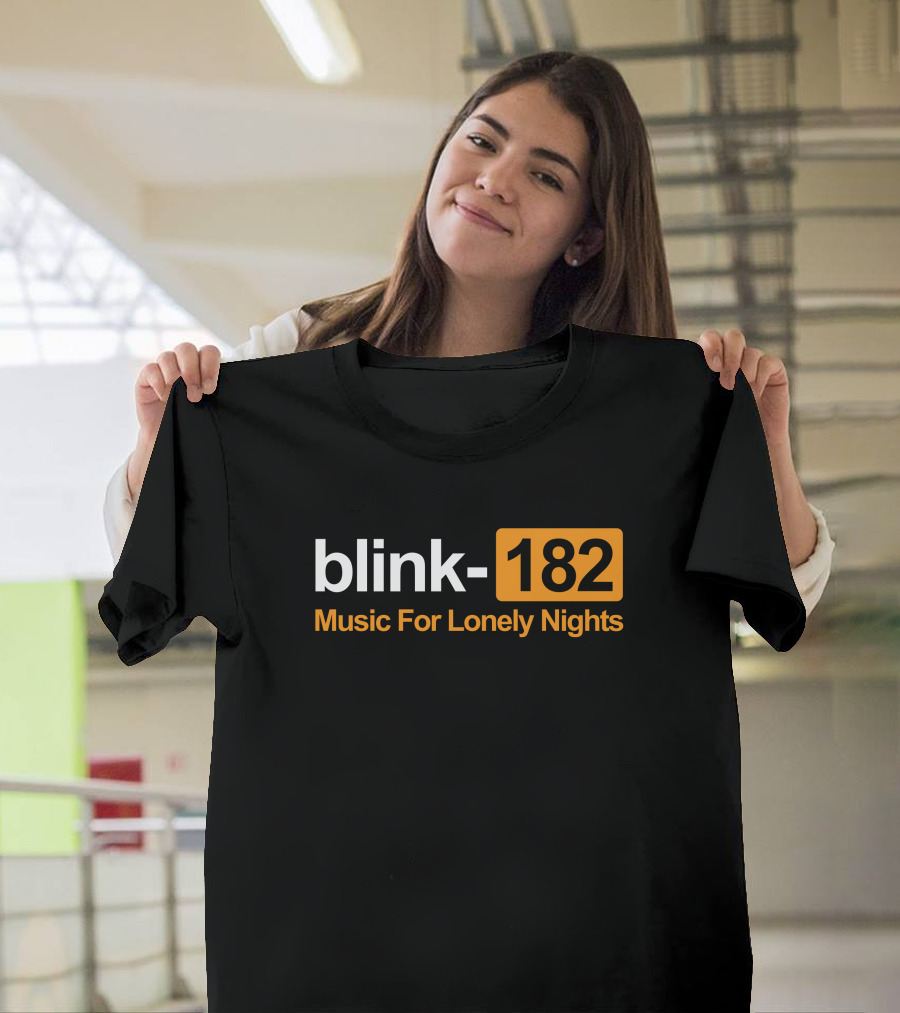 Blink-182 Music For Lonely Nights Nostalgic Alternative Rock Vibes T-Shirt