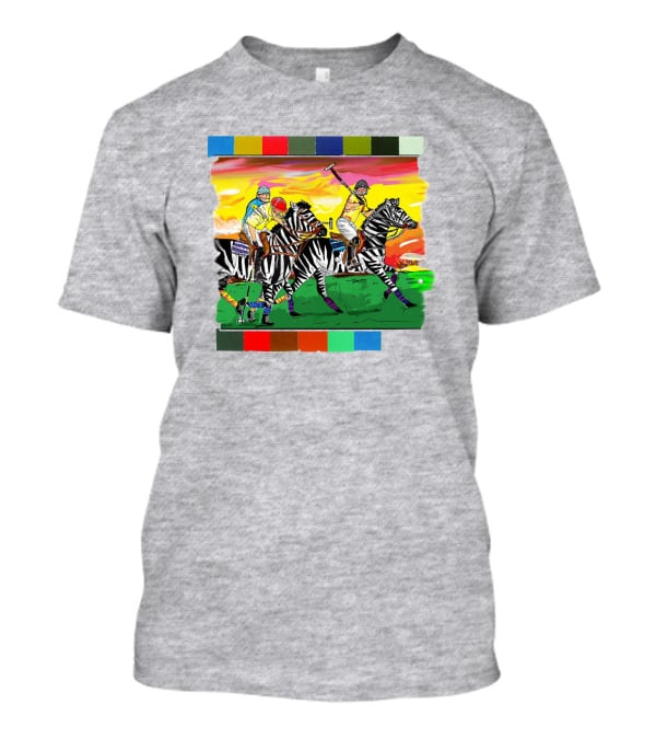 Sir Michael Rocks Premier Politics Polo Riding Zebras Sunset Colors T-Shirt