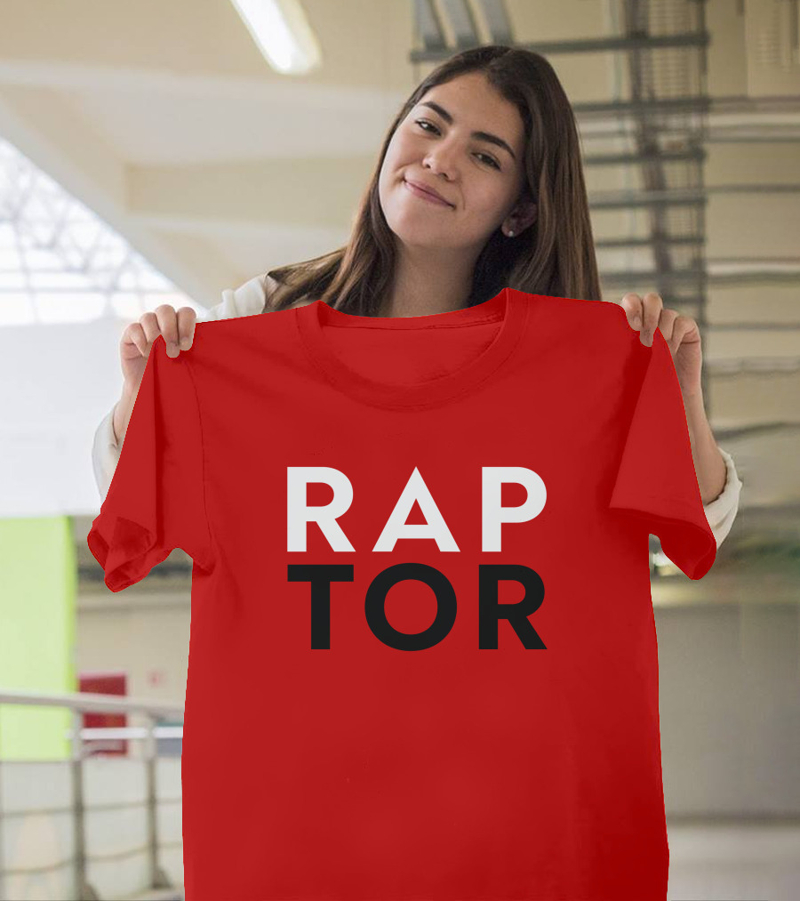 J.E. Skeets Raptor Jeskeets Raptors RAPTOR Red Black White T-Shirt