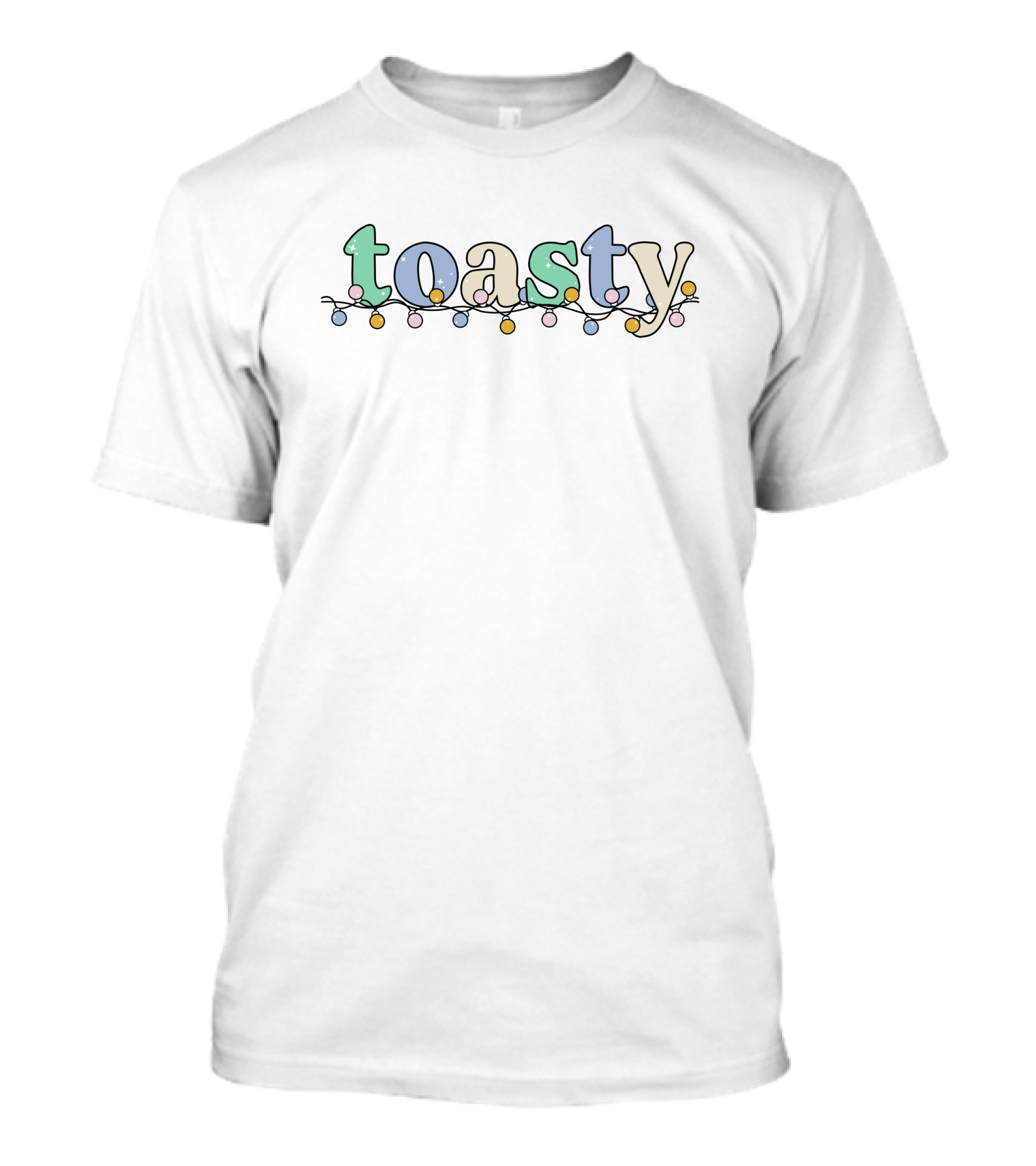 The Morning Toast Merch Toasty Holiday Lights T-Shirt