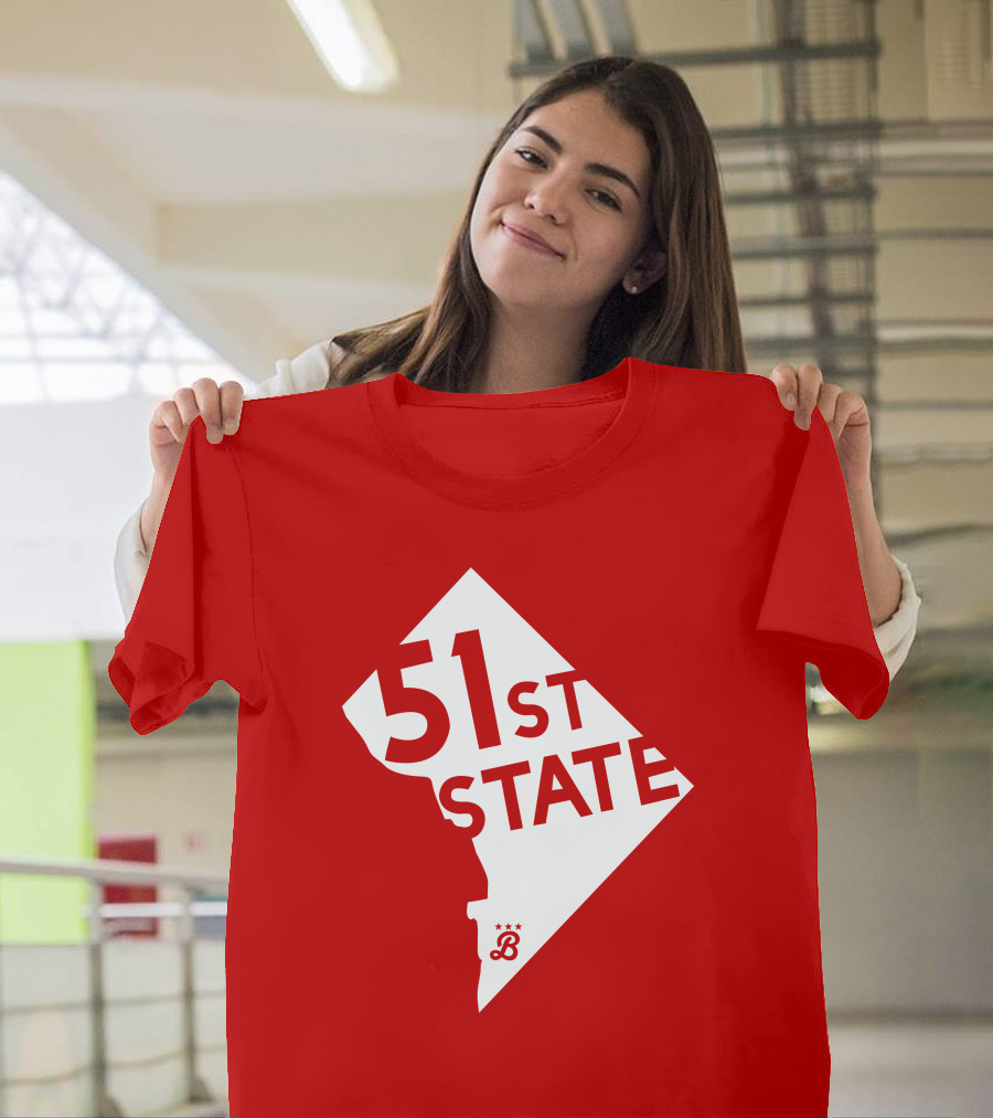 Juan Soto 51St State Wear Bailiwick Washington DC 51st State Outline T-Shirt