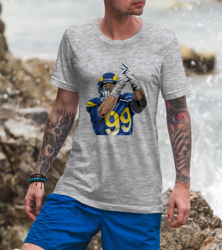 Aaron Donald 99 Rams House Jobsfinished20 Football Player T-Shirt