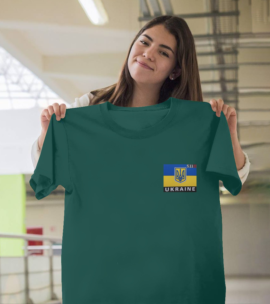 5.11 Ukraine Shield Flag Emblem T-Shirt