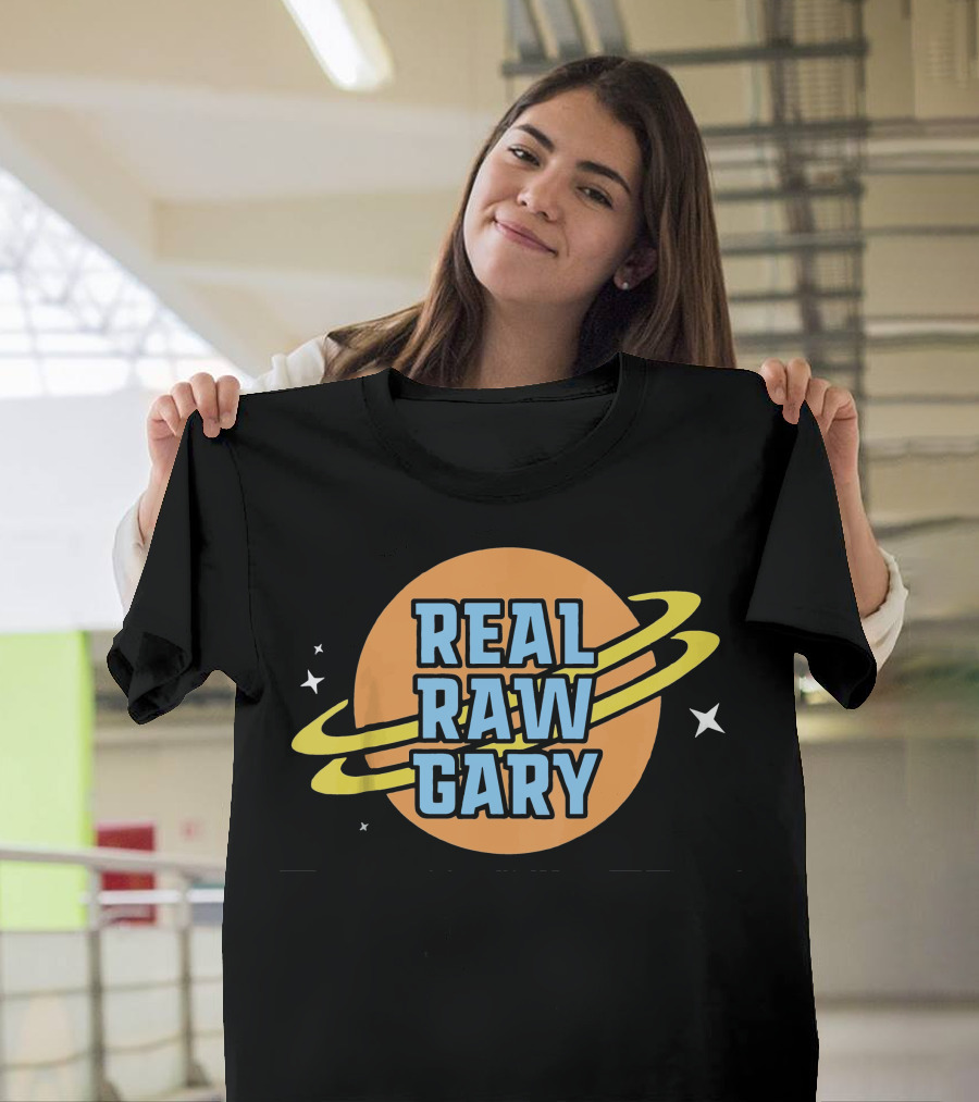 Real Raw Gary Saturn Space Rings T-Shirt