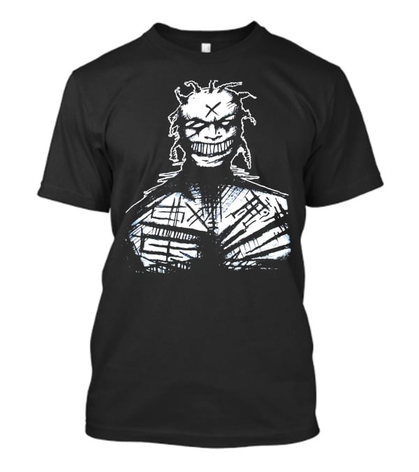 1995 White Zombie Grinning Character With Cross Mark T-Shirt