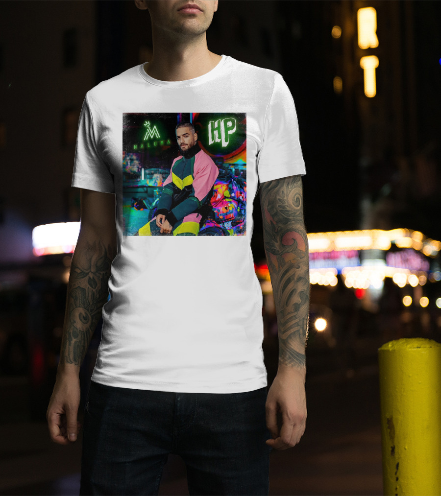 HP Maluma Neon Style Bright Colors T-Shirt