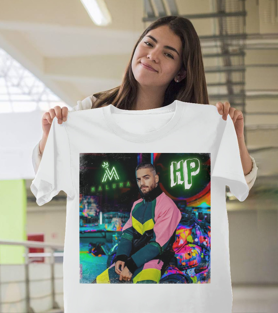 HP Maluma Neon Style Bright Colors T-Shirt