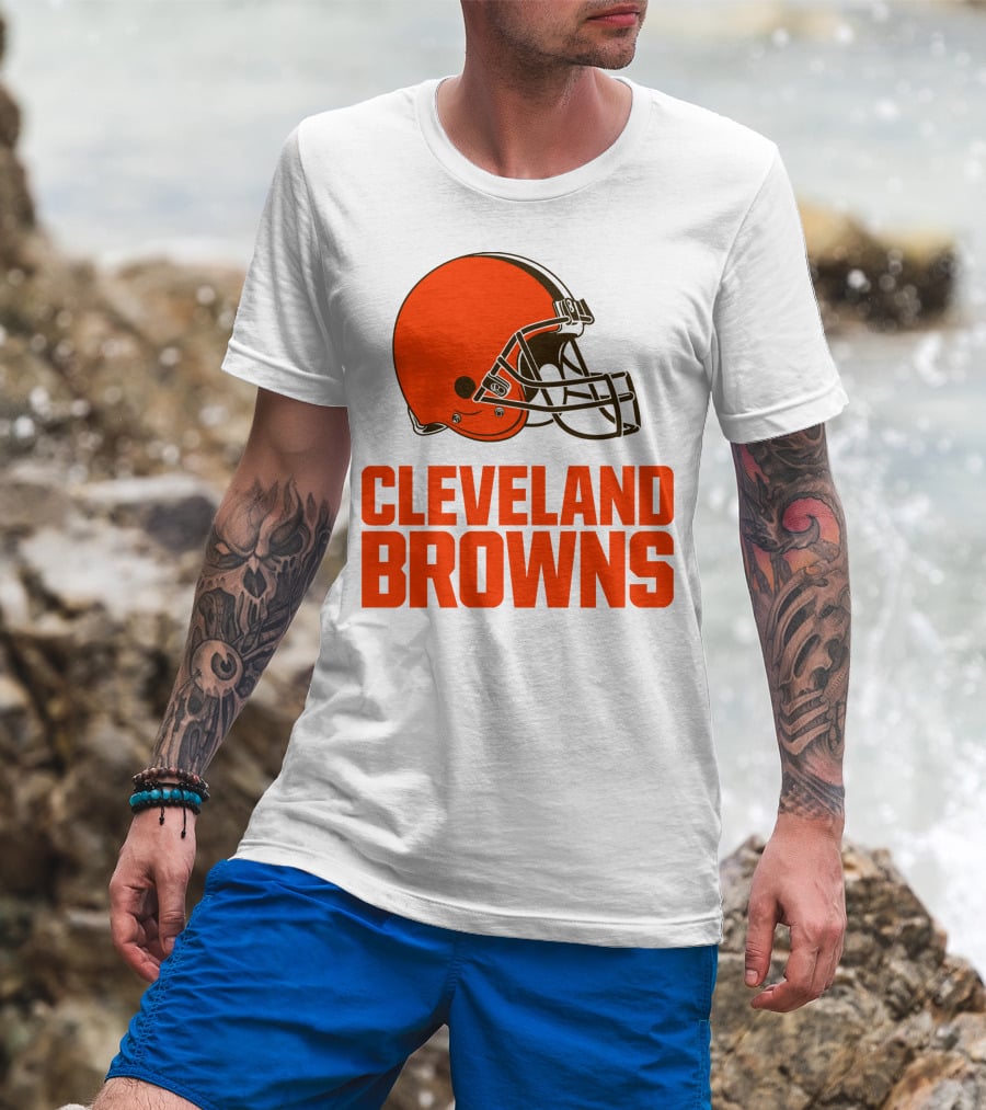 Cleveland Browns Football Team Helmet T-Shirt