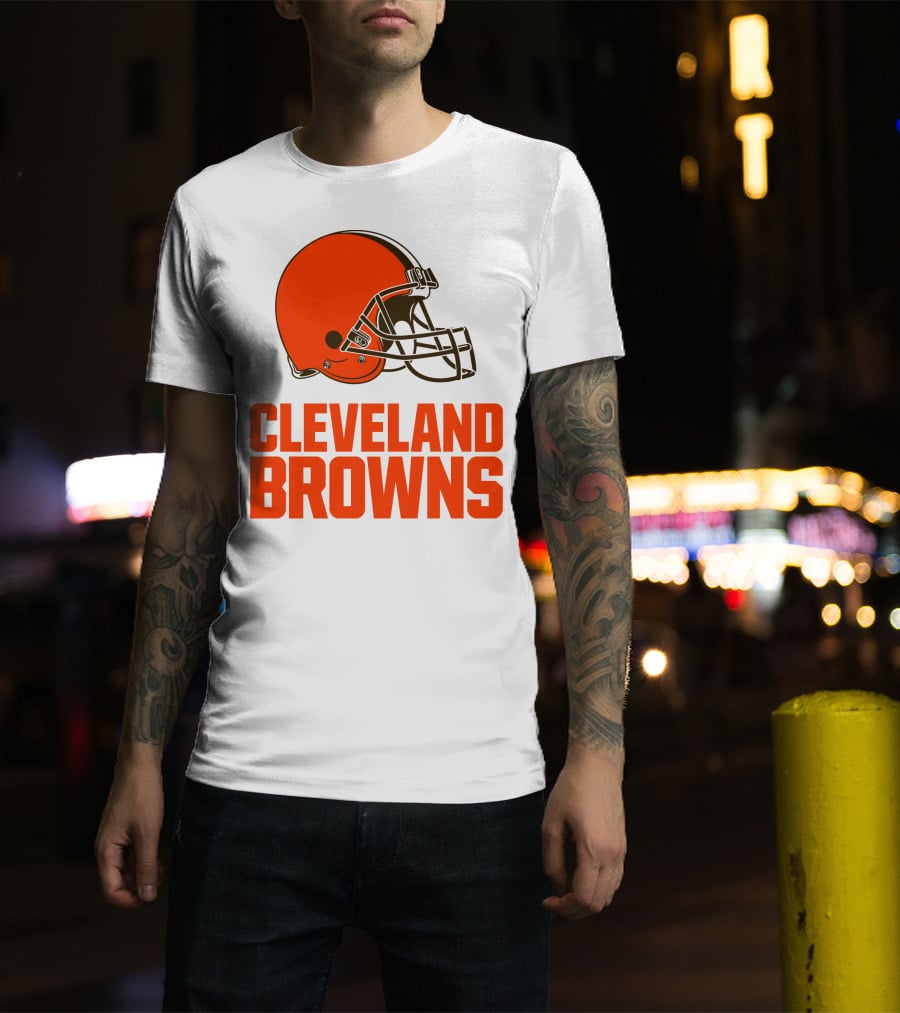 Cleveland Browns Football Team Helmet T-Shirt