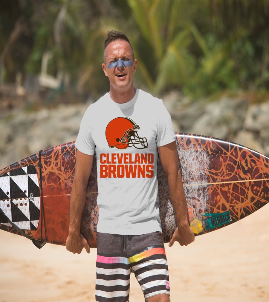 Cleveland Browns Football Team Helmet T-Shirt