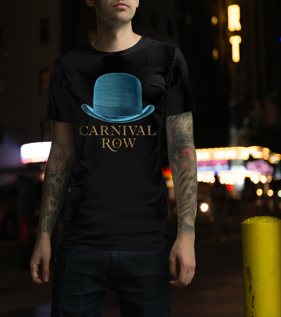 Carnival Row Blue Bowler Hat T-Shirt